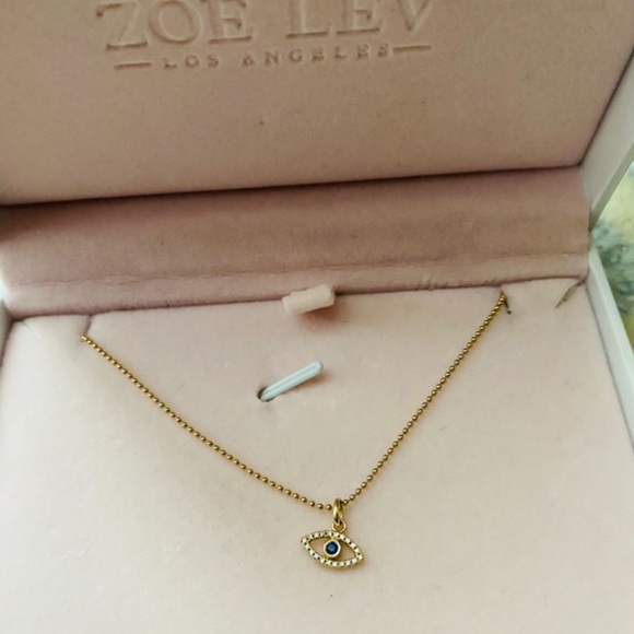 New Diamond Evil Eye Pendant | 14K Gold - Picture 1 of 14